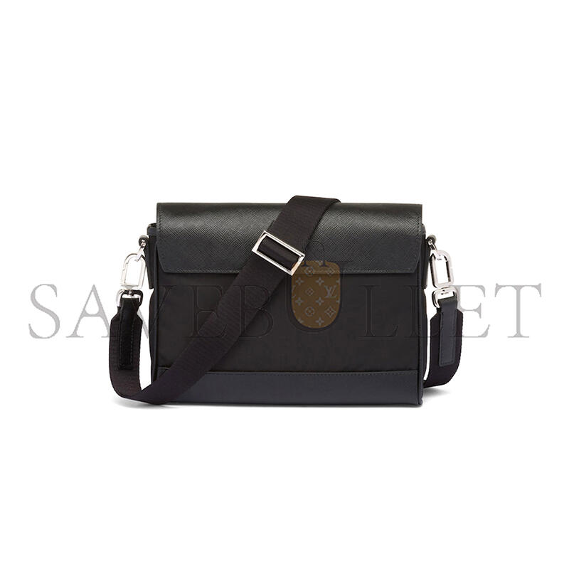Pra*a re-nylon and saffiano shoulder bag 2vd053 (21*15.5*4cm)